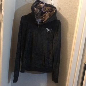 PINK Victoria’s Secret | Velvet Zip-Up Fur Hoodie